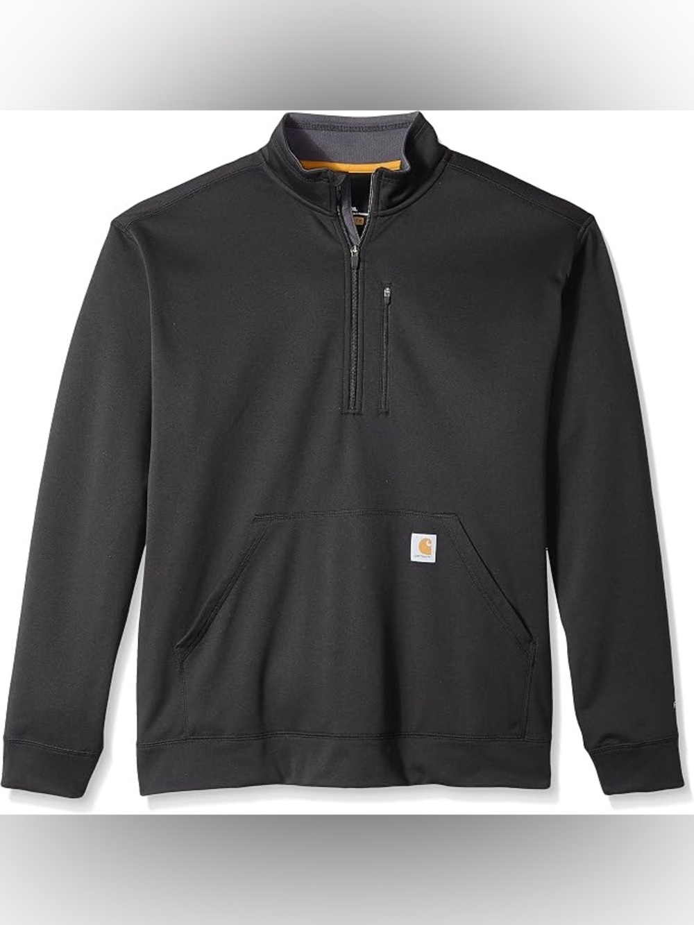 Carhartt Force Relaxed Fit Quarter Zip Pullover Sweatshirt Men’s Large Black